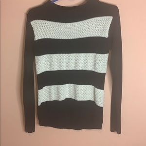 Stripes Black and cream Sweater
